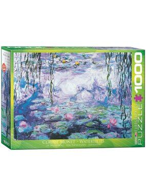Eurographics Monet Water Lilies 1000 Piece Jigsaw Puzzle Fine Art New Sealed